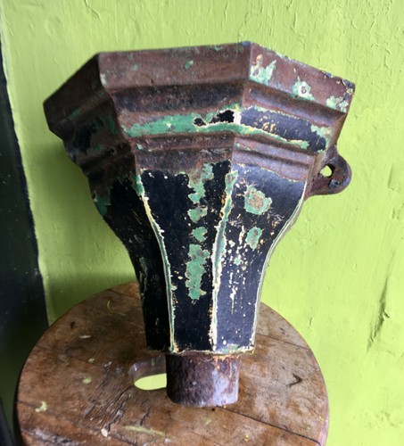 Victorian cast iron hopper - iron,