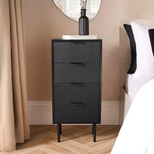 OHS Ribbed Bedside Table