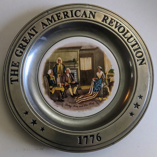 Bicentennial pewter plate the - pewter, 'the