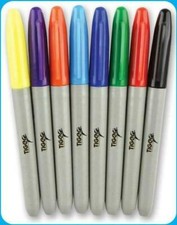 Permanent marker pens - 8,