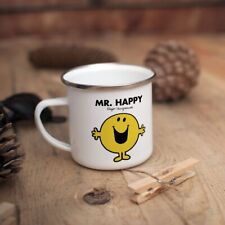 Mr Men Enamel Mug Mr Happy