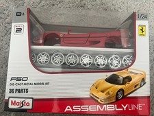 Maisto 1:24 Scale Ferrari F50 Die-Cast Metal Body Model Kit with Custom Wheels