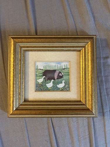 Vintage miniature folk art - vintage,