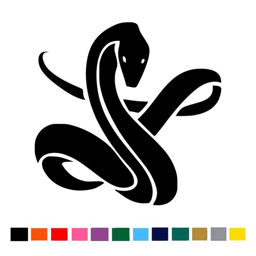 Coiled snake vinyl - vinyl, decal