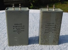 DUBILIER CAPACITOR x 2 VINTAGE