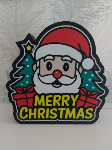 Santa lightbox led christmas - santa,