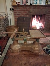 vintage cast iron weighing