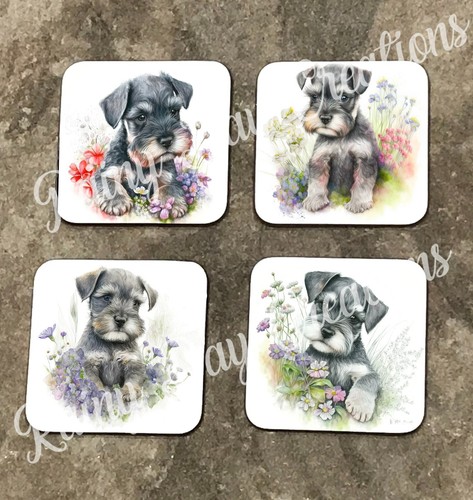 Schnauzer puppy design - , wooden