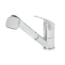 Mokau Chrome effect Kitchen Top lever Mixer Tap Pull Out Hose OPEN TATTY BOX