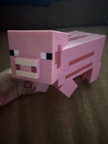 Minecraft pink pig sculpted - pink,