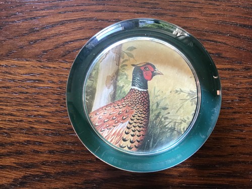 Pheasant glass paperweight - pheasant,