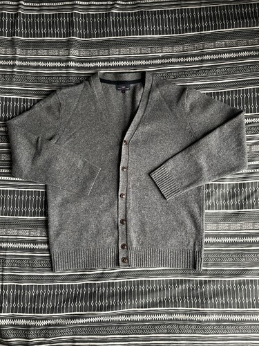 Men grey button up - button,