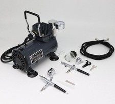 EX DEMO Complete Airbrush Kit + Compressor Air Brush AS18
