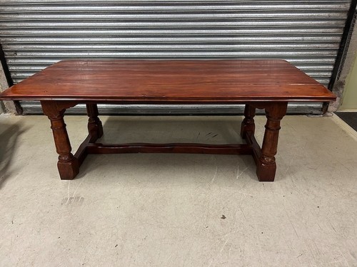 7ft walnut refectory dining - walnut,