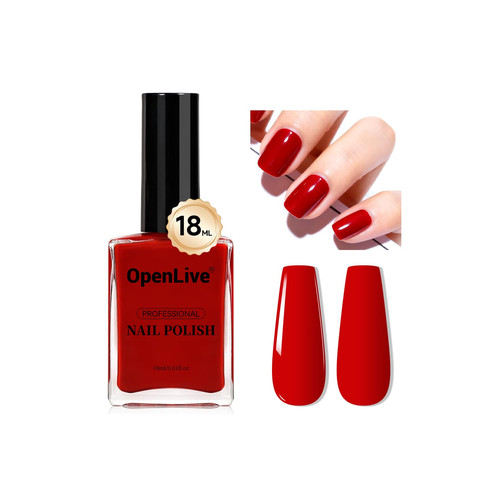 18ml red nail polish large - polish,