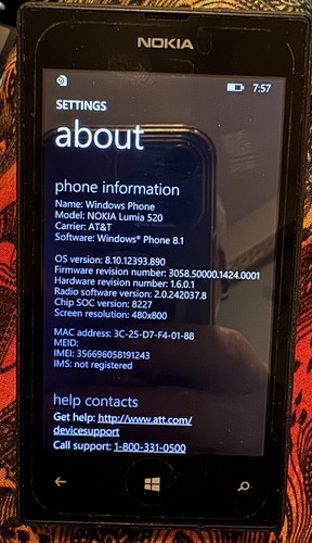 Nokia lumia 520 8gb black - -,