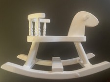 dolls house 1/12 scale Wooden Nursery Rocker - used