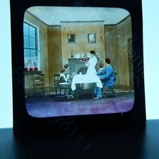 Edwardian domestic life magic lantern
