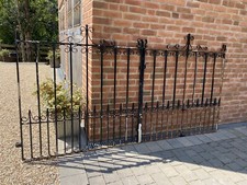 Victorian Style Vintage Wrought Iron Double Gates Beautifully Made