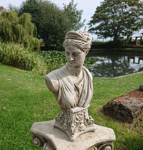 Stone garden athena lady - garden,