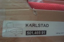 IKEA KARLSTAD Add-On Chaise Cover Karlstad Longue Slipcover Korndal RED NEW