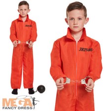 Orange Prison Overalls Boys