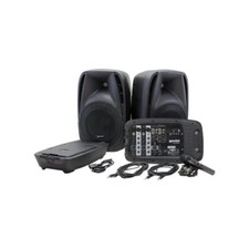 Gemini ES-210MXBLU Ultra-Portable Pro PA System 10" Speakers, Built-in Mixer,