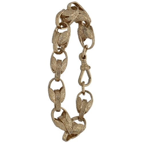 9ct gold bracelet 06g tulip - gold, 40.06g