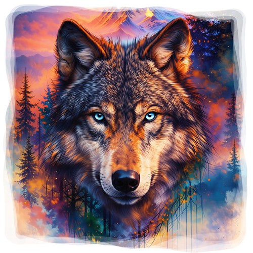 Wolf head camper - wolf, motorhome