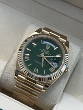 2025 Unworn Rolex Day Date 40 228238 Green Dial