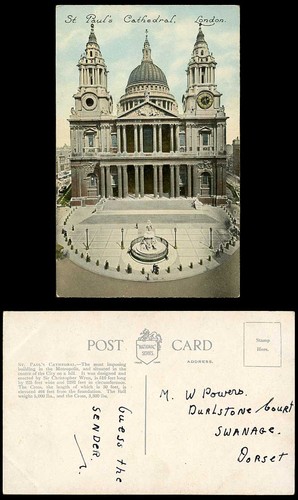London old postcard paul s - postcard, st.