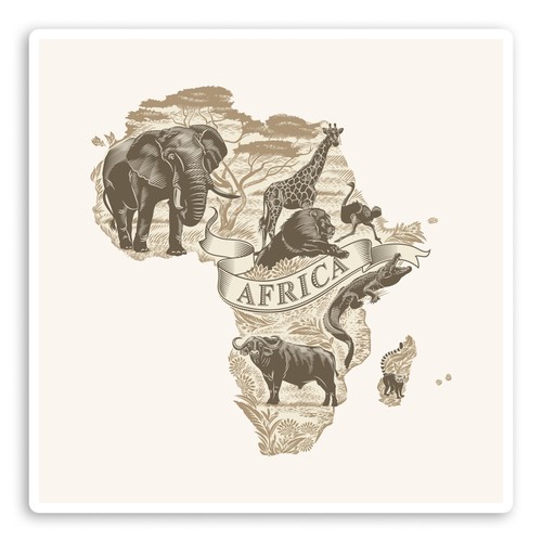 10cm vintage africa - 10cm,