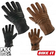 Motorcycle Leather Gloves Pair