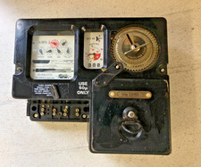 Vintage Antique Smith Type Electric Pound GBP £ Coin Operated Meter Pre Payment