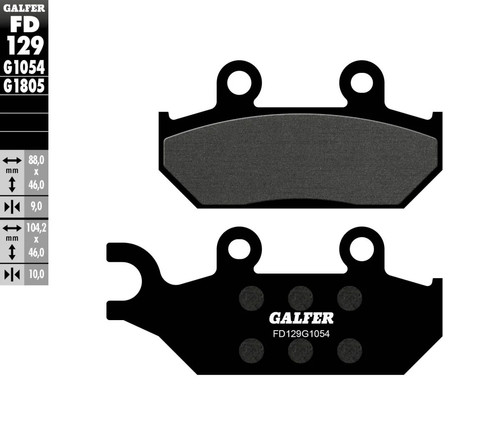 Galfer brake pad semi - semi, metal