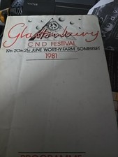 GLASTONBURY CND FESTIVAL 1981