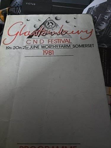 Glastonbury cnd festival - glastonbury, 1981
