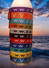 WWJD What Would Jesus Do Christian Faith Wristband Bracelet Unisex, Adjustable