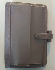 Filofax Personal Ranger Vintage Organiser 2001. Dark Brown Faux Leather. VGUC.