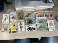 11 x VINTAGE COMIC HUMOUR POSTCARDS. INCLUDES MABEL LUCIE ATTWELL & MORE! LOOK!