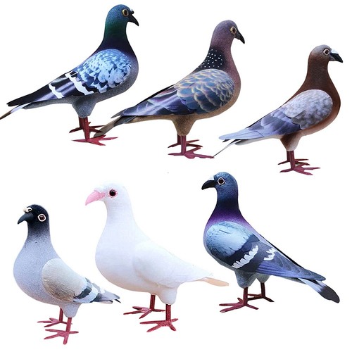 Handcrafted large foam pigeon - large,