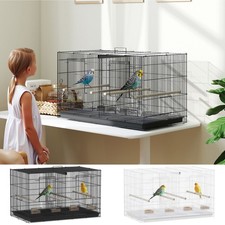 Pawhut bird cage with divider - pawhut,