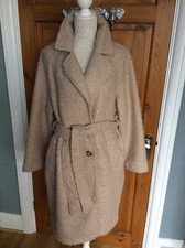 Ladies Teddy Coat by TU Beige Size L NWOT