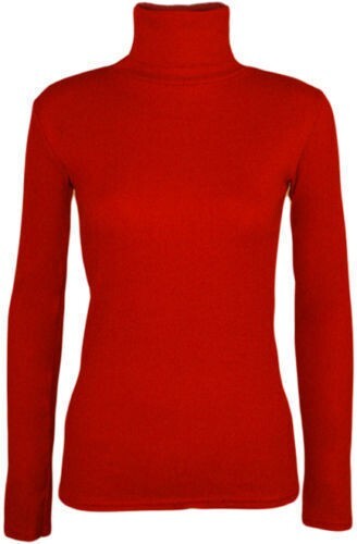 Ladies polo neck jumper - neck, womens
