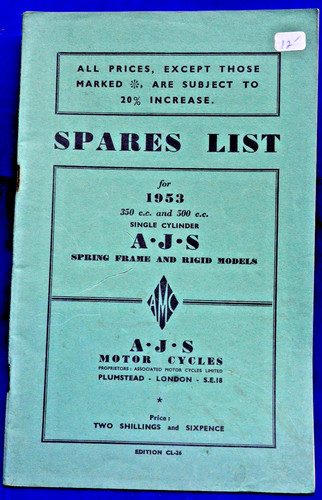 Original 1953 ajs - ajs, spares