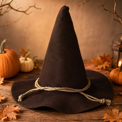 Large scarecrows witch hat - witch,