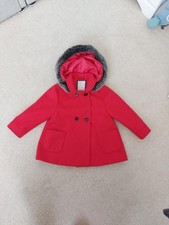 Girls Red Winter Coat Age 3-4