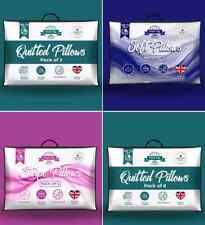 Quilted Pillows Hotel Quality Bounce Back Deep Filled Pillows pack 1x2x4x6x8