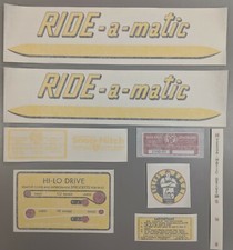  Bolens RIDE-a-matic Decal Set