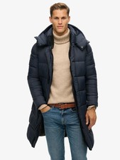 Mens Superdry Ripstop Longline Puffer Coat Jacket  rrp £135.